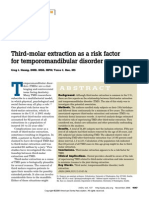 Third-Molar Extraction As A Risk Factor For Temporomandibular Disorder