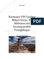 Karmapa VIII Gyalwa Mikyö Dorje en Alabanza Del Incomparable Tsongkhapa