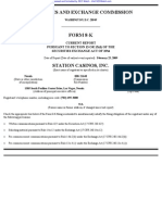 STATION CASINOS INC 8-K (Events or Changes Between Quarterly Reports) 2009-02-24