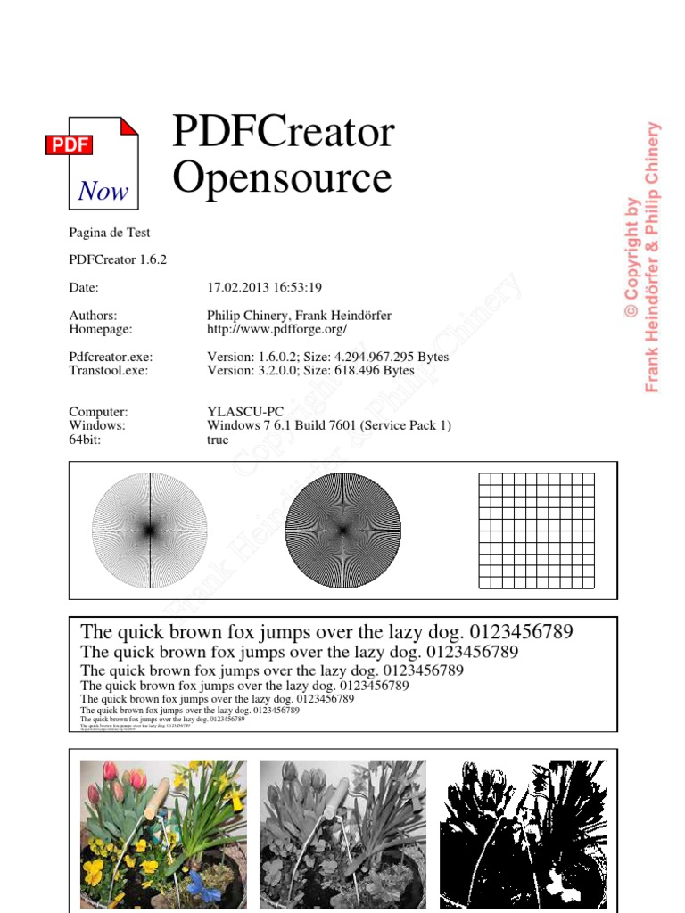 PDFCreator 1.6.2 Overview and Specs | PDF | Technology & Engineering