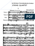 Bartok - String Quartet No. 2 Op. 17 (Score)