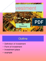 Investment: By: Desmond