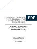 Manual de La Investigación Preparatoria Del Proceso Penal Común