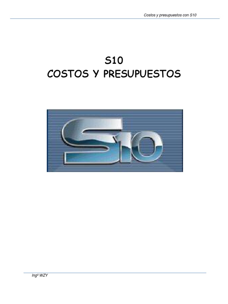 Guía de Costos y Presupuestos S10 | PDF | Point and Click | Presupuesto