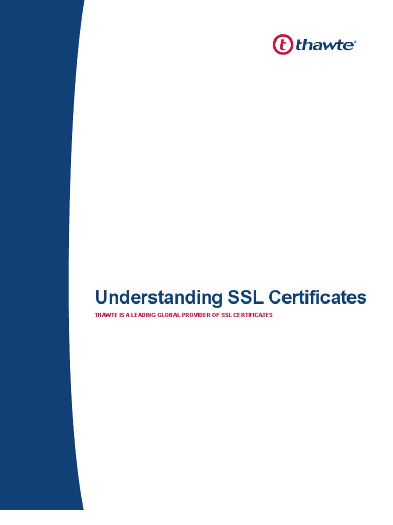Understanding SSL Certificates | PDF | Public Key Certificate ...
