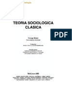 Teoría Sociológica Clásica - Ritzer George. by Luis Vallester SociologiaTextMark