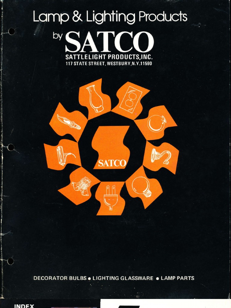 Satco Products Lamp & Lighting Products Catalog 1980 Industries Nature