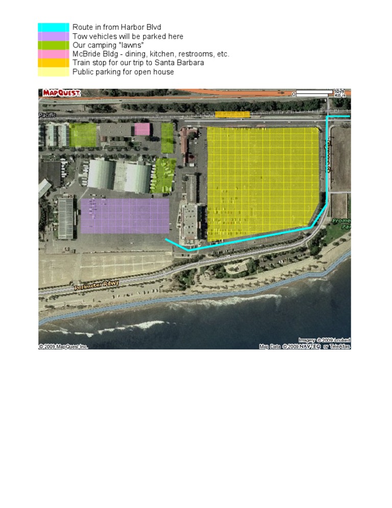 Camping Route and Facilities Overview | PDF