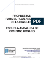 Propuestas para el Plan Andaluz de la Bicicleta