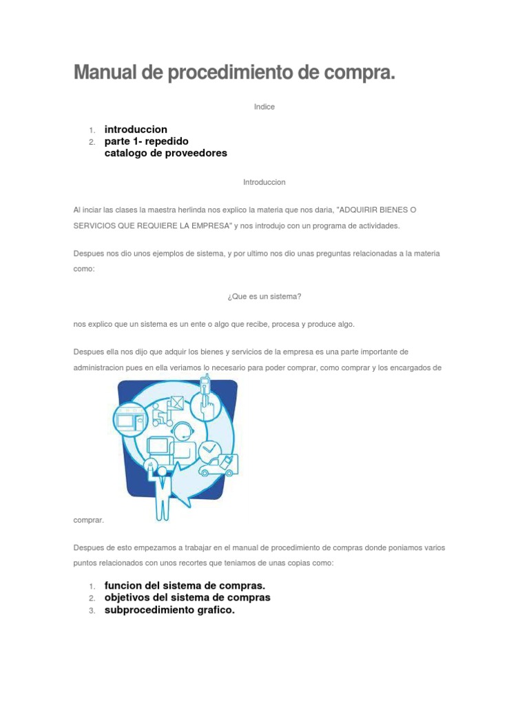 Manual de Procedimiento de Compra | PDF | Inventario | Negocios económicos
