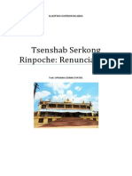 Tsenshab Serkong Rinpoche Renunciación