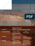 Evaluating the Treaty of Versailles