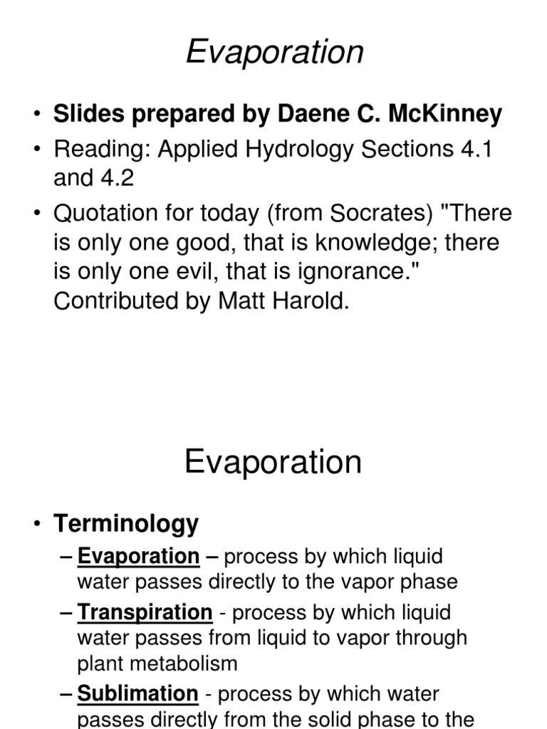 Evaporation (1).ppt Evapotranspiration Evaporation