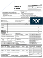 Member's Data Form