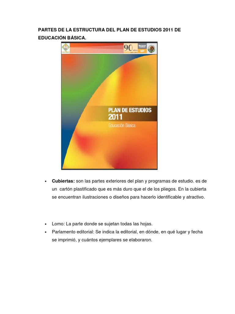 Estructura del Plan de Estudios 2011 | PDF | Educación primaria ...