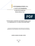 Evolucion de Postes y Usos