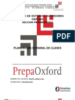 Formato Planeacion Semanal de Clases Prepa