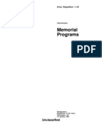 Ar 1-33 - Memorial Programs