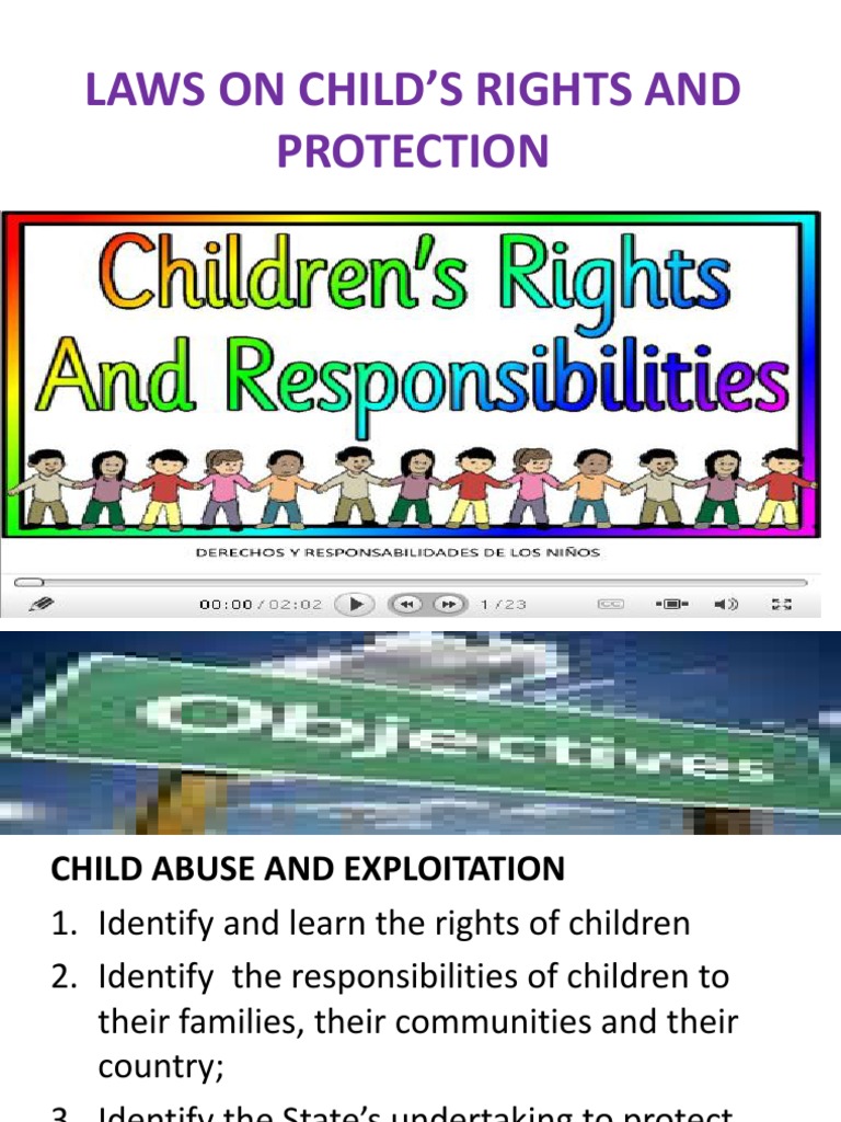 Laws On Children Rights and Protection PDF Child Abuse Convention
