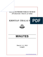 KTP Rorel Inkhawm Minutes, 2013