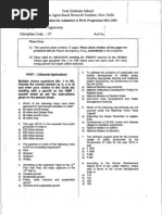 IARI PHD Entrance Question Paper 2011 - Agronomy