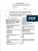 IARI PhD Entrance Question Paper 2011 - Nematology