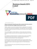 2013 Teesside Business Awards