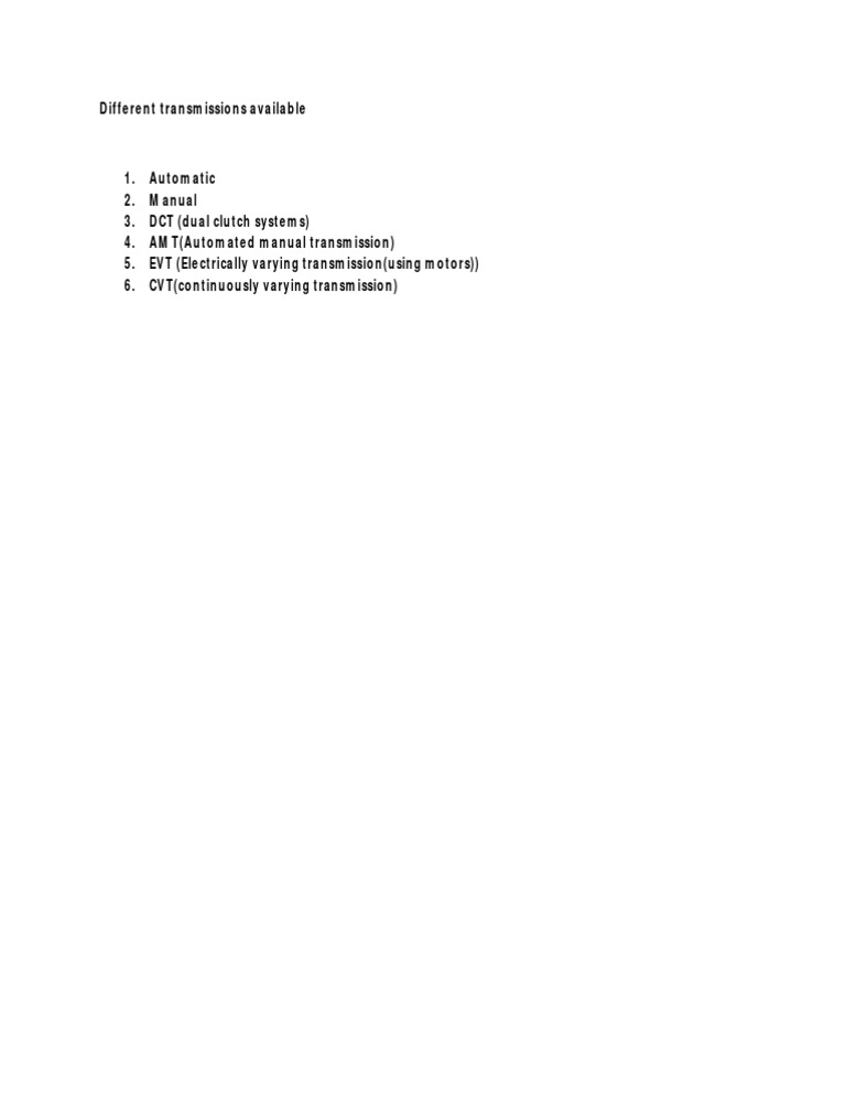 Transmission | PDF
