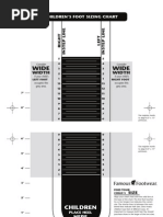 Wide Wide: Children'S Foot Sizing Chart