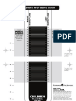 Wide Wide: Children'S Foot Sizing Chart