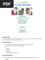 Download Laporan Percobaan Fisika Fluida Dinamis Xi Ia 3 Kel 8 Smada p Raya Feb 2009 by anastasiaevira SN12835244 doc pdf