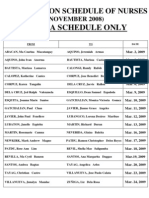 Registration Schedule NOV 2008 NURSES