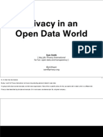 Business considerations for privacy and open data: how not to get caught out