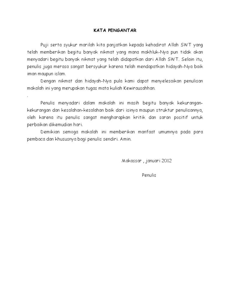 Makalah Kewirausahaan 1