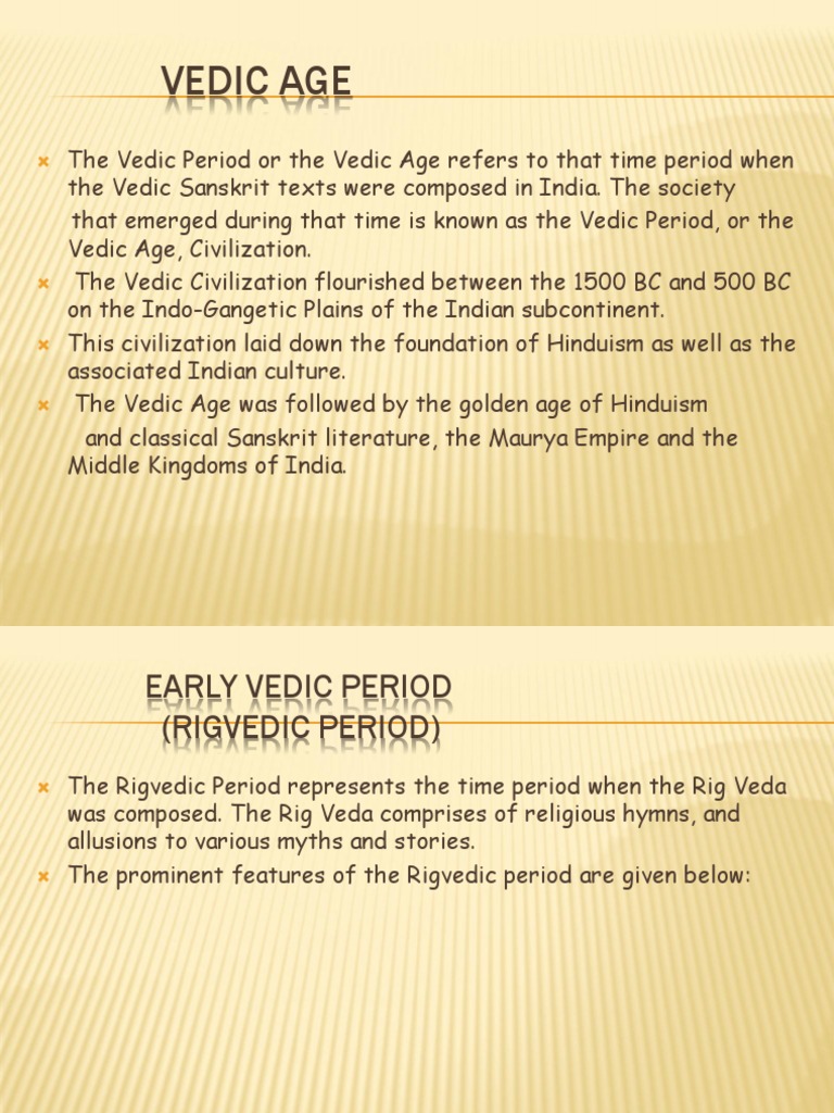 Vedic Period | PDF | Vedas | Indian Religions