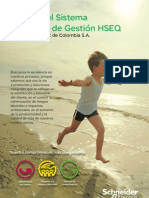 Manual Del Sistema Integrado de Gestion HSEQ Schneider Electric de Colombia S A