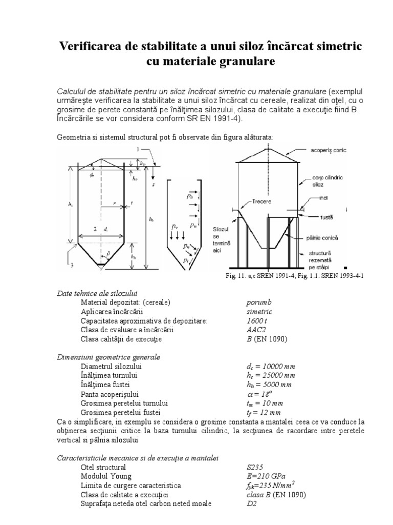 Exemplu Siloz Circular | PDF