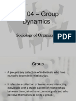 Unit 04 - Group Dynamics