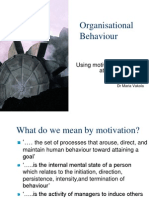 Organisational Behaviour Motivation Theories