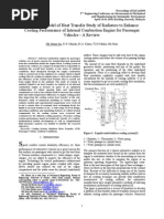 Numerical Model of Heat Transfer Study of Radiators to Enhance Cooling Performance of Internal Combustion Engine for Passenger Vehicle - A Review