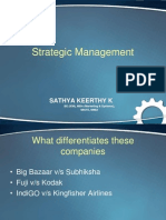 Strategic Management: Sathya Keerthy K