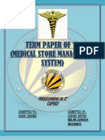 Term Paper of C' (Medical Store Management System) : Programming in C' CAP502