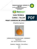 Post Cosecha de Granadilla