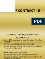 Law of Contract - II Guarantee