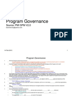 Program Governance - Notes Q&A Approach