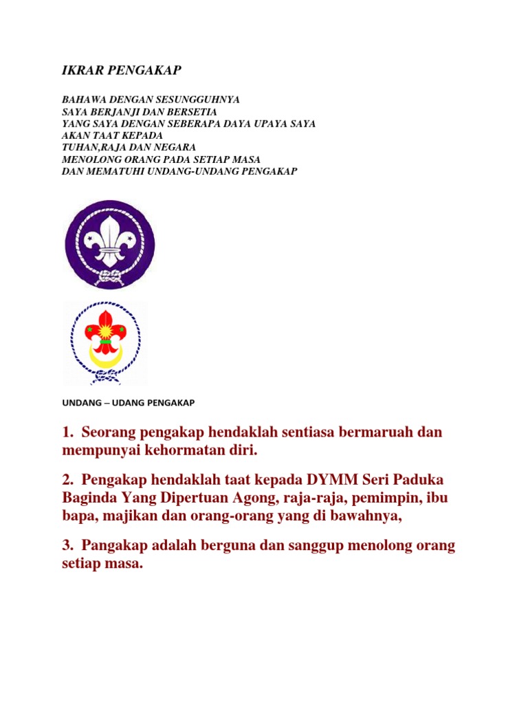 Ikrar Pengakap Pdf