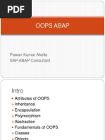 Oops Abap: Pawan Kumar Akella SAP ABAP Consultant