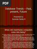 Database Trends - Past, Present, Future