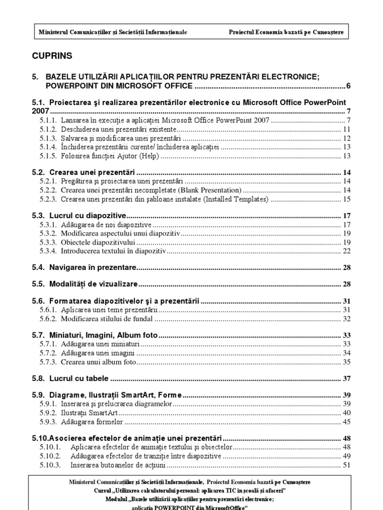 Bazele Utilizarii Power Point | PDF