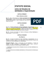 Estatuto da Asso de Altas Habilidade e superdotação